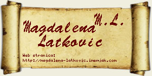 Magdalena Latković vizit kartica